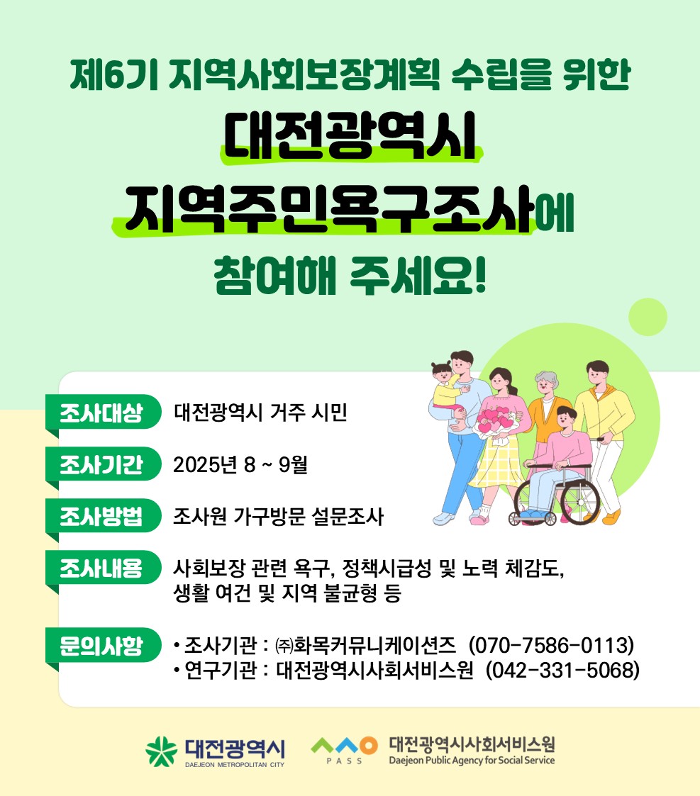 대전광역시지역주민욕구조사